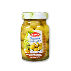 Sera - Grüne Oliven mit Mandeln gefüllt - 190g