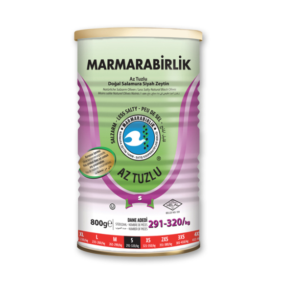 Marmarabirlik - Natürliche Schwarze Oliven, Salzarm...