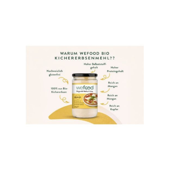 Wefood Bio Kichererbsenmehl 350g