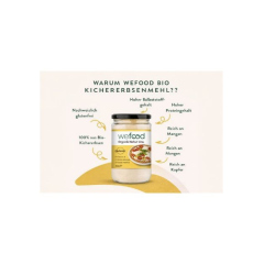 Wefood Bio Kichererbsenmehl 350g