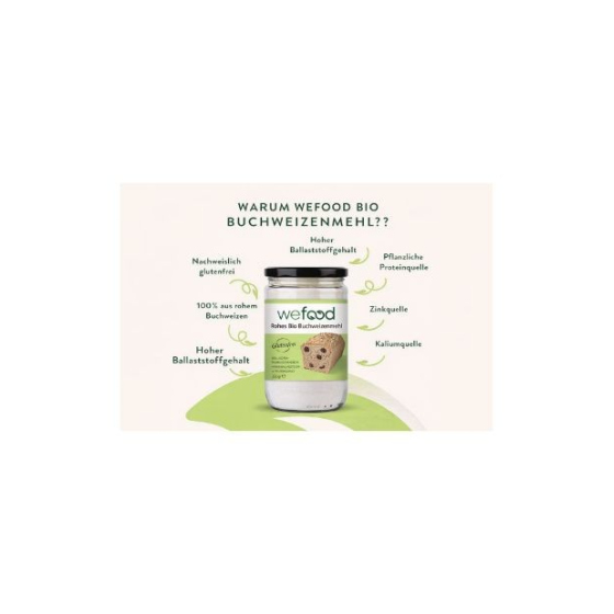 Wefood Buchweizenmehl Glutenfrei 350g